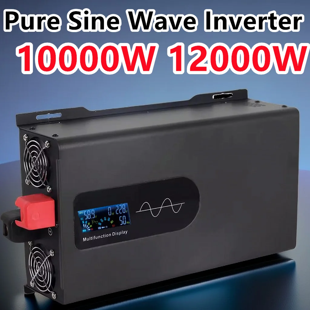 Inverter A Onda Sinusoidale Pura 12000W 12Kw Dc 24V/48V/96V A Ac 120V/220V/230V Inverter Solare Trasformatore Portatile Sistema Off Grid