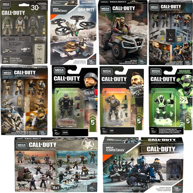  Mega Construx Call of Duty Warzone Squad, Black : Toys & Games