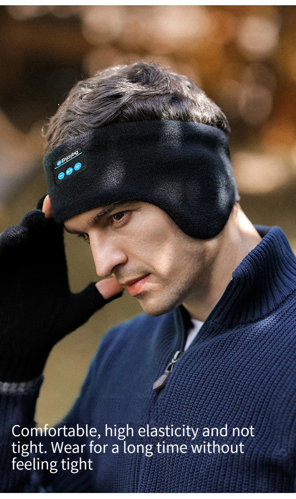 Cuffie bluetooth con paraorecchie invernali morbide e calde_voghion.com