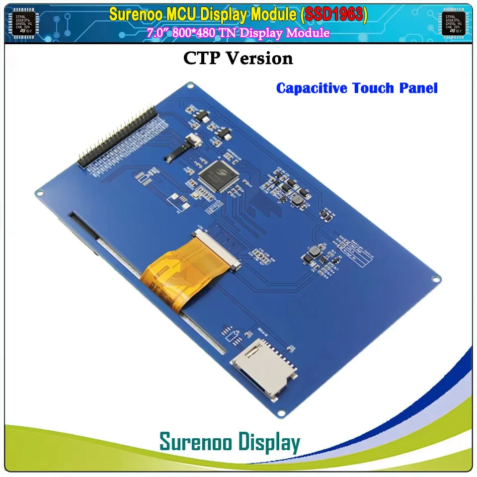 7 Zoll TFT LCD Modul Display 800x480 SSD1963 Touch PWM Für