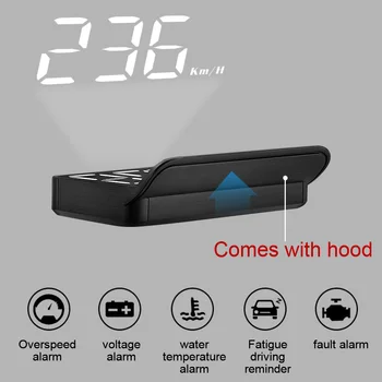 Accessori Auto Car Head Up Display ricambi Auto M3 OBD2 HUD avviso di velocità eccessiva proiettore per parabrezza elettronico digitale