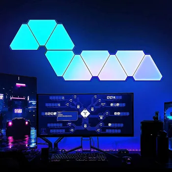 Lámpara LED triangular RGB, luz de fondo de ritmo * COMPRA INTERNACIONAL * 1 Lámpara LED triangular RGB, luz de fondo de ritmo * COMPRA INTERNACIONAL * 1