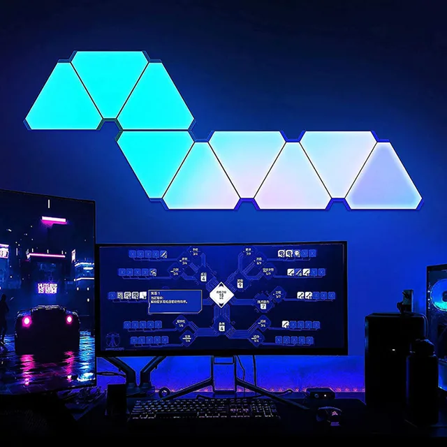Lámpara LED triangular RGB, luz de fondo de ritmo * COMPRA INTERNACIONAL * 1 Lámpara LED triangular RGB, luz de fondo de ritmo * COMPRA INTERNACIONAL * 1