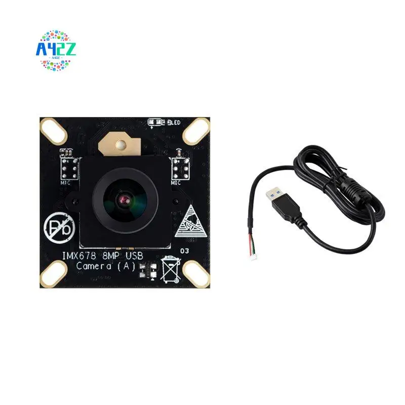 A42Z-8MP USB 카메라 모듈 IMX678 감광성 칩 카메라 모듈 와이드 다이나믹 고정 초점 플러그 앤 플레이