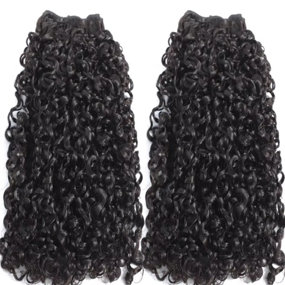 Burmese Kinky Pixie Curly Human Hair Bundles 100% Raw Jerry Curly Human Hair 1/3/4 Bundles Wholesale Bohemian Colored Human Hair