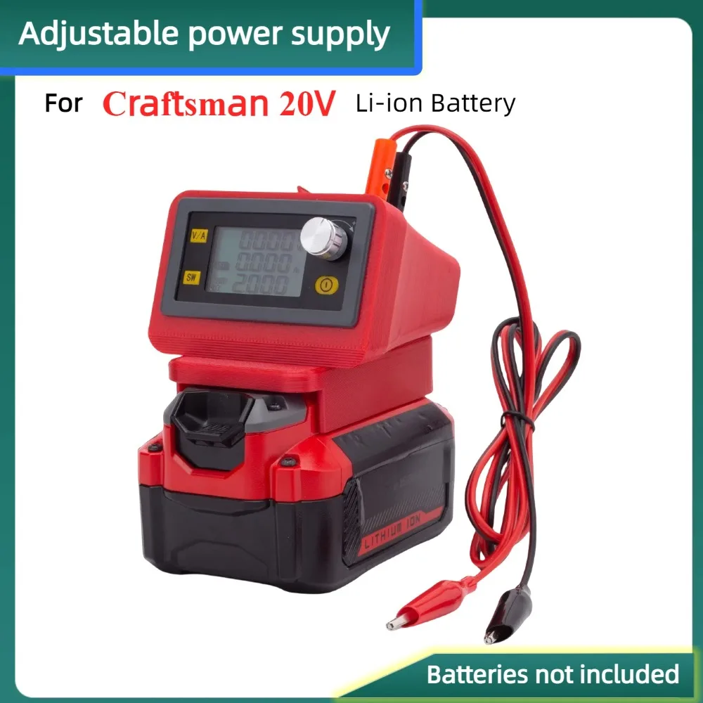 Portable DC 6V-55V To 0-50V 5A 8A 250W 400W CNC Adjustable Power Converter, FOR Craftsman 20V Li-ion Battery (excluding Battery) portable workshop site fan for craftsman 20v lithium battery cordless li ion battery fan battery not included