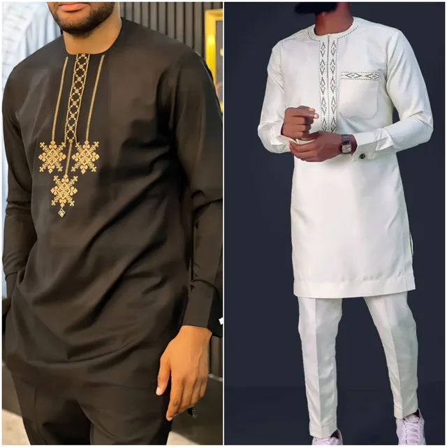 Mustapha Embroidered Dashiki Outfit