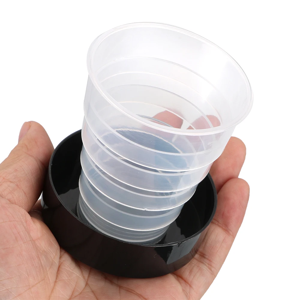 HILIFE Collapsible Cup Telescopic Plastic Folding Cups Portable Retractable Glass For Outdoor Camping Travel Tea Water Drinking