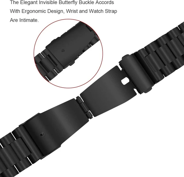 Metal Stainless Steel Watchband For Garmin venu SQ music Strap Wrist Band  Garmin vivomove 3 4 Venu 2 Plus Watch Bracelet Belt - AliExpress