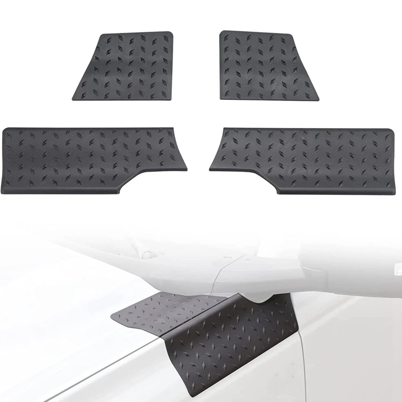

Корпус капота Armor ABS Car A-Pillar Guard для дверей Ford Bronco 2021 2022 2023 2/4, боковая защита углов, аксессуары для обшивки, черный