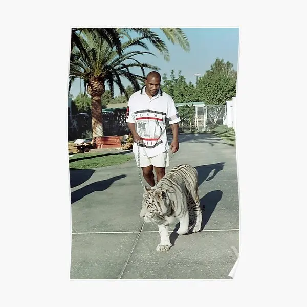 

Коллекционный постер с изображением тигра в белом стиле, современное винтажное забавное украшение для комнаты, художественное настенное украшение для дома, картина без рамки