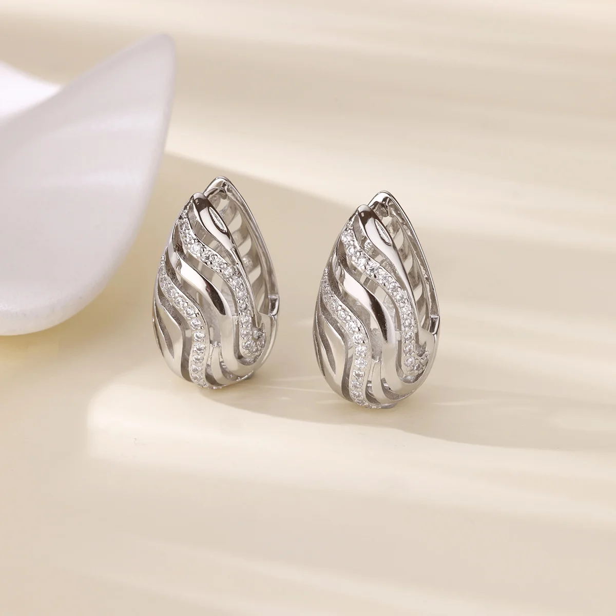 Waterdrop Stainless Steel Earrings for Women