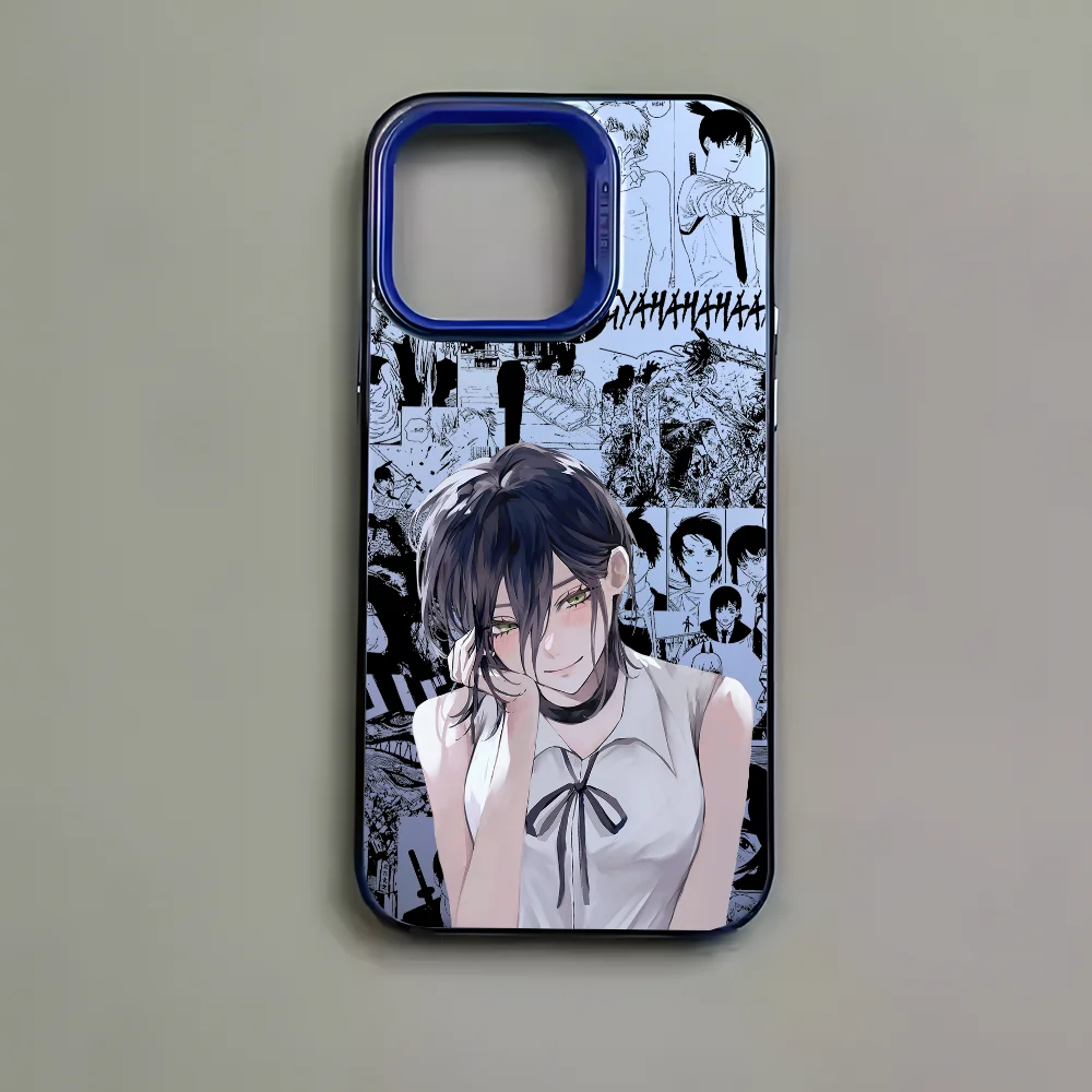 Cool Anime R-Reze Black Matte Multicolor Laser Metallic Aurora Phone Case