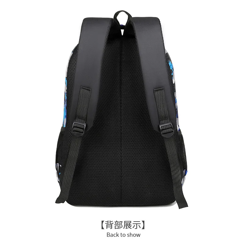 Camouflage Print Rucksack Große Kapazität Casual Doppel Schulter Tasche Laptop Tasche Für Männer Mittelschule Doppel Schulter Taschen – Detail 17