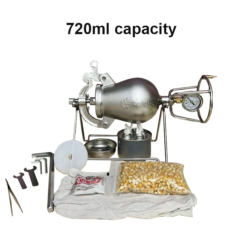 500ml Home Old Popcorn Maker Grain Amplifier Machine 720ml Handcranked