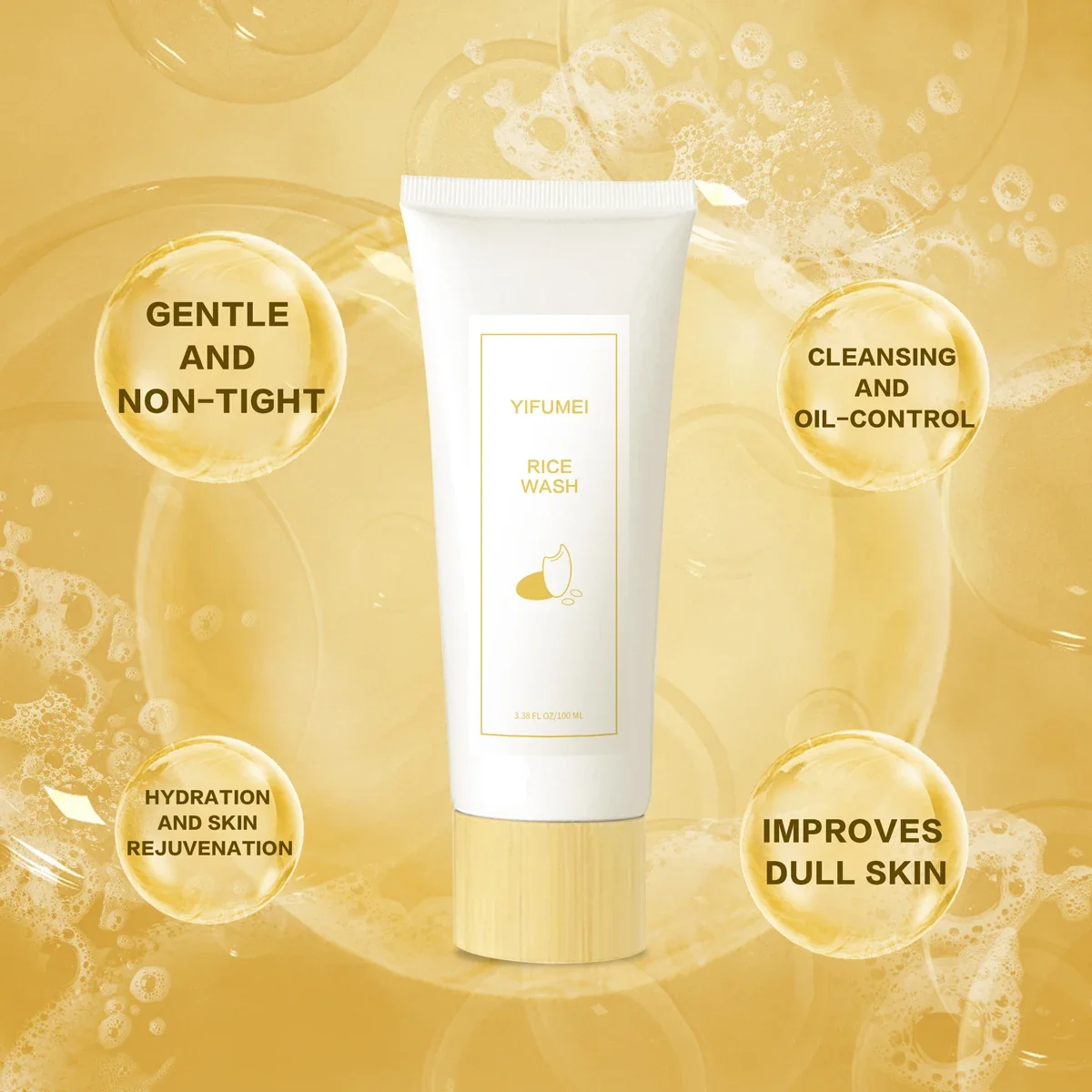 Original Skincare Rice Face Wash SkinCare Foam Moisturizing Brightening Rejuvenation Facial Cleanser Oily Skin Glow Recipe Cheap