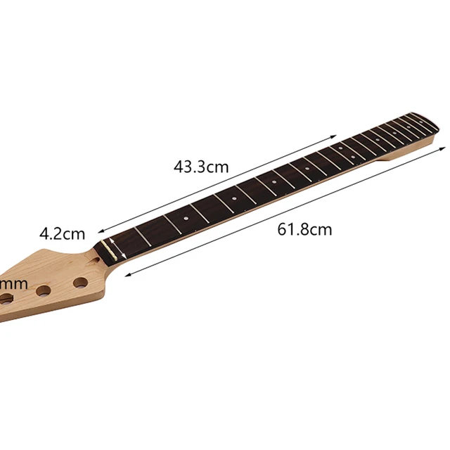 DIYギターネック メープル21フレットジャズベースネック電気ベース