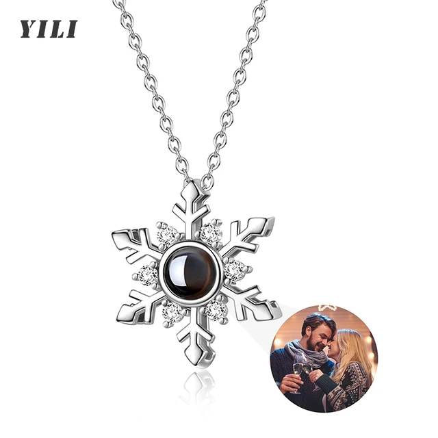 Stunning Snowflake Picture into Necklace