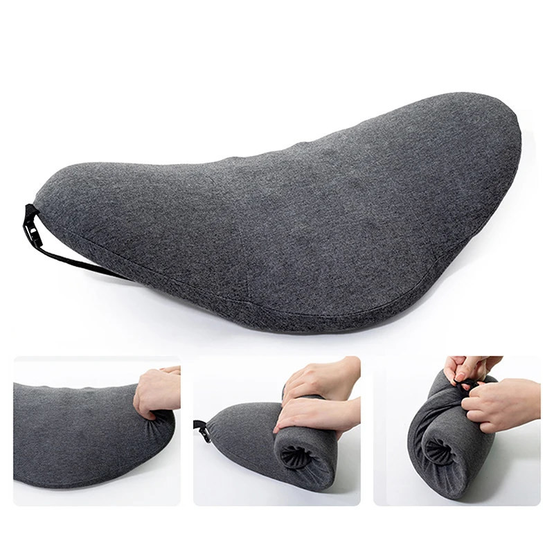 Mesh Car Pillow Lumbar Support Pillow Car Seat Waist Cushion Protect Spine Vertebral Low Back Cushion Bed Sleeping Pillow