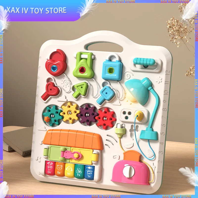 

Baby Busy Board Music Table Toy Skill Learning Games Table Preschool Early Educational Sensory Toys For Children Montessori Toys