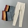 Women Ribbed Yoga Pants High Waisted Gym Leggings Sport ， Fitness Seamless Female Legging Control Running Training Tights