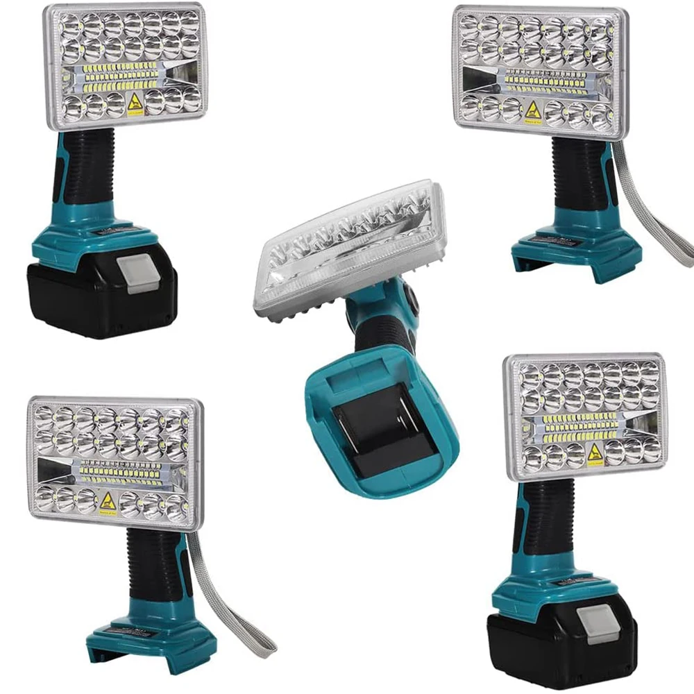 18V 2000LM LED Flashlight Outdoors Spotlight Light for Makita BL1430 BL1830 Lith
