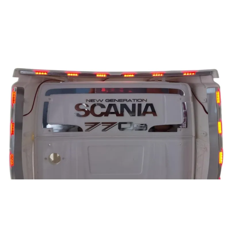 Metal Paste Model Back Front Stickers Decoration Parts for 1/14 Tamiya Truck Tractor Scania 56368 770s DIY RC Cars Upgrade Parts 4