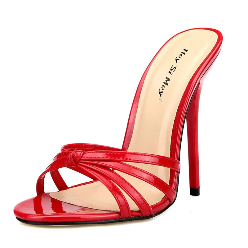 Summer Slippers Women Sexy High Heels Sandals Flip Flops Drag Queen Big size Shoes Quality Super Light High heeled 13cm Slides