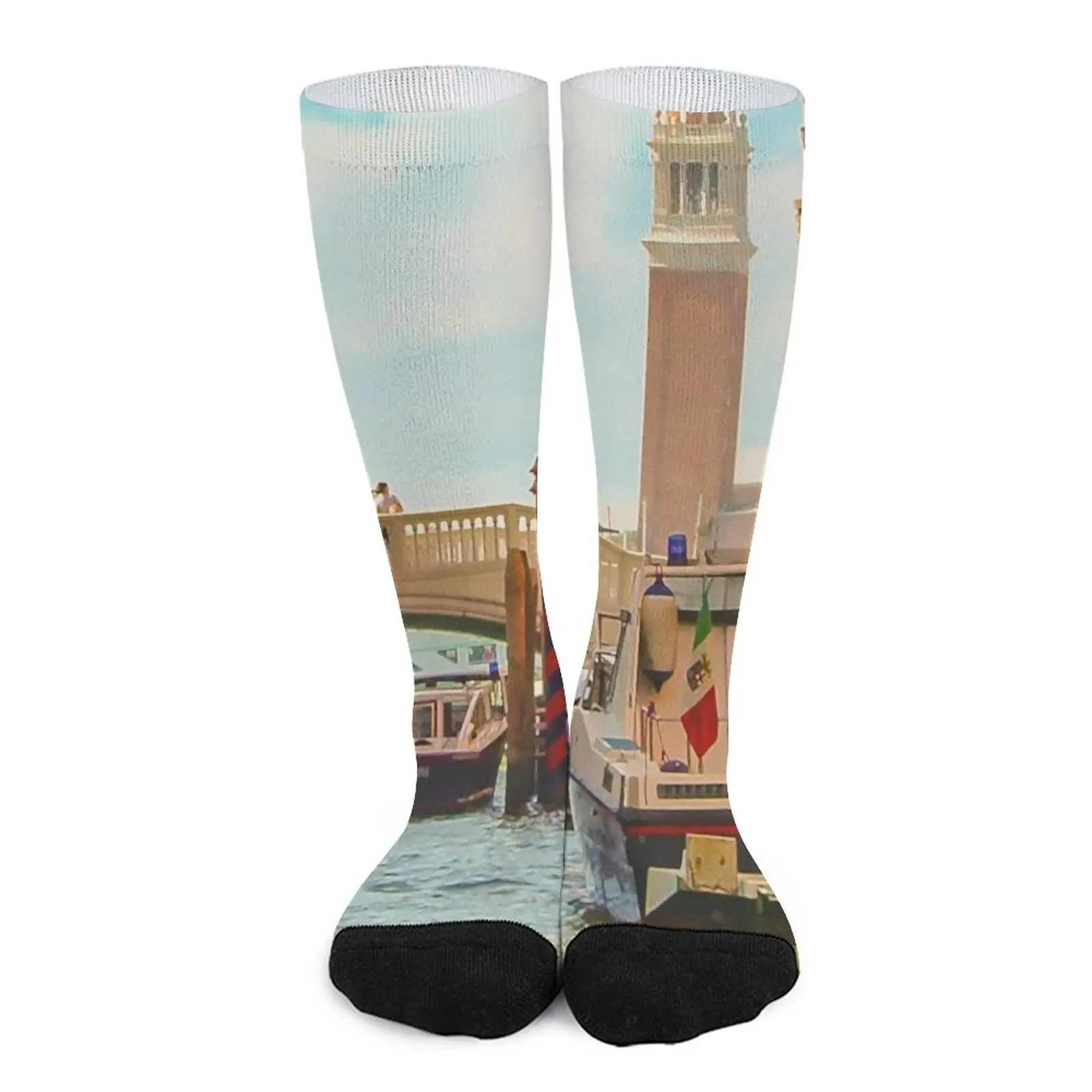 Venice - Venezia - Venedig- Travel Vintage Painting Poster Socks essential socks for Women venezia