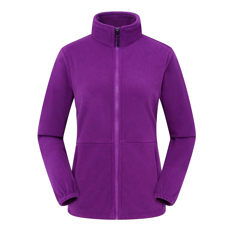 Women's Full Zip Polar Fleece Jacket Hiking Camping Outdoor Recreation Coat Zipper Pockets hiking jackets,waterproof hiking jackets,waterproof jacket,waterproof coats,softshell jackets,polar fleece jacket