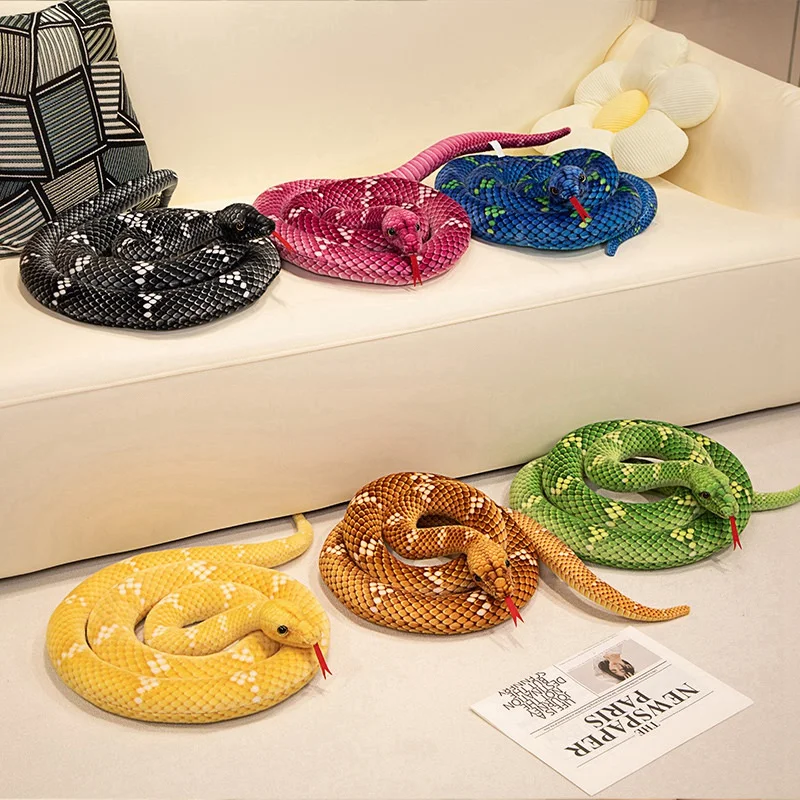 Simulation-Giant-Python-Anaconda-Plush-Toy-Long-Snake-Yellow-Orange ...