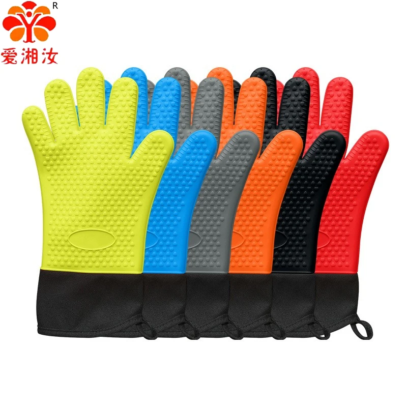 Silicone Oven Mitts, Baking Supplies, BBQ Tools, Grill Gadgets, Kitchen Accessories kitchen gadgets 2020 convenient microwave oven potato cooker bag reusable washable potato baking pouch cocina accesorios tools