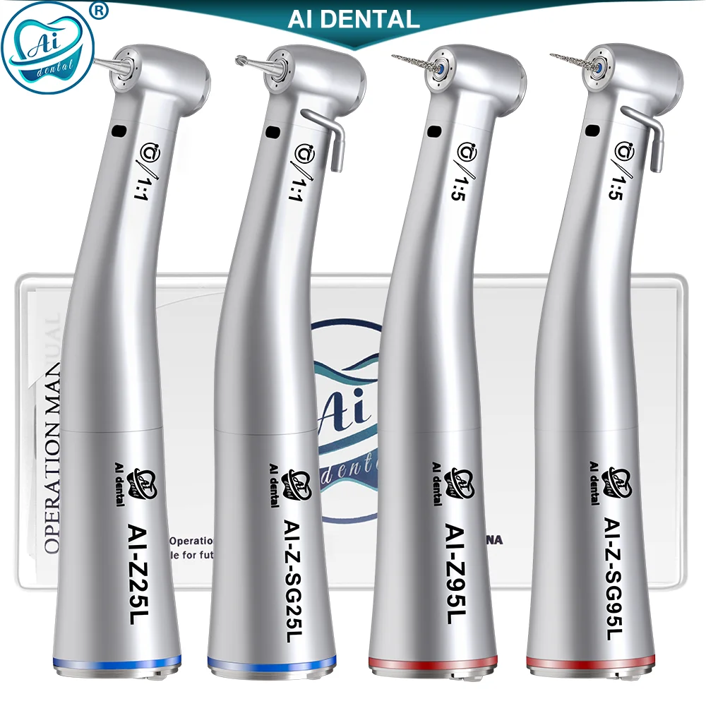 Dental Electric Contra Angle Stainless Steel Series Handpiece Optic