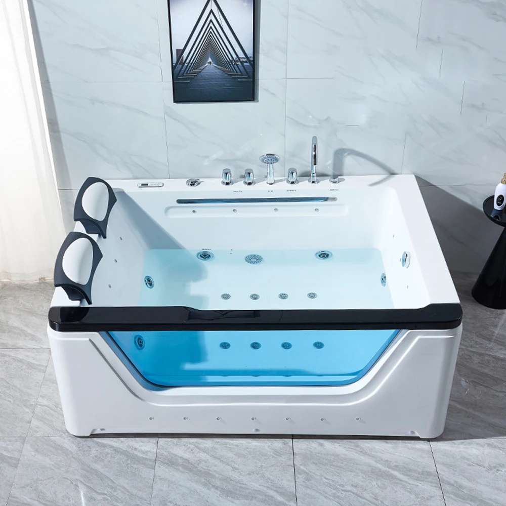 1700mm Fiberglass Whirlpool Bathtub Acrylic Hydromassage Surfing Massaging Hot Tub RS3020
