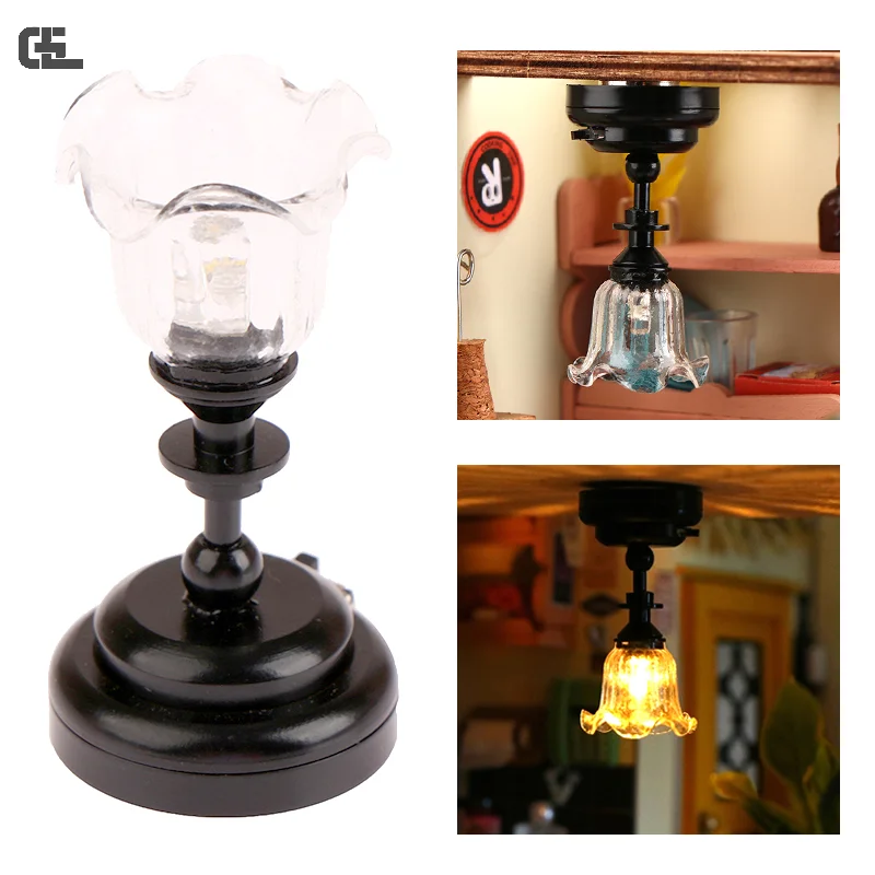 

1:12 Dollhouse Miniature LED Lamp Ceiling Light Chandelier Home Lighting Model Decor Toy Doll House Accessories