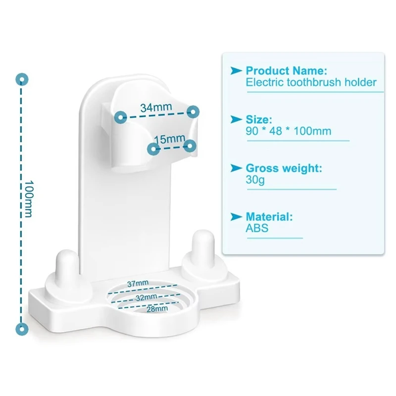Electric Toothbrush Holder Wall Mounted Tooth Brush Heads Rack Organizer And Brush Head Cover Caps For Oral B IO Series