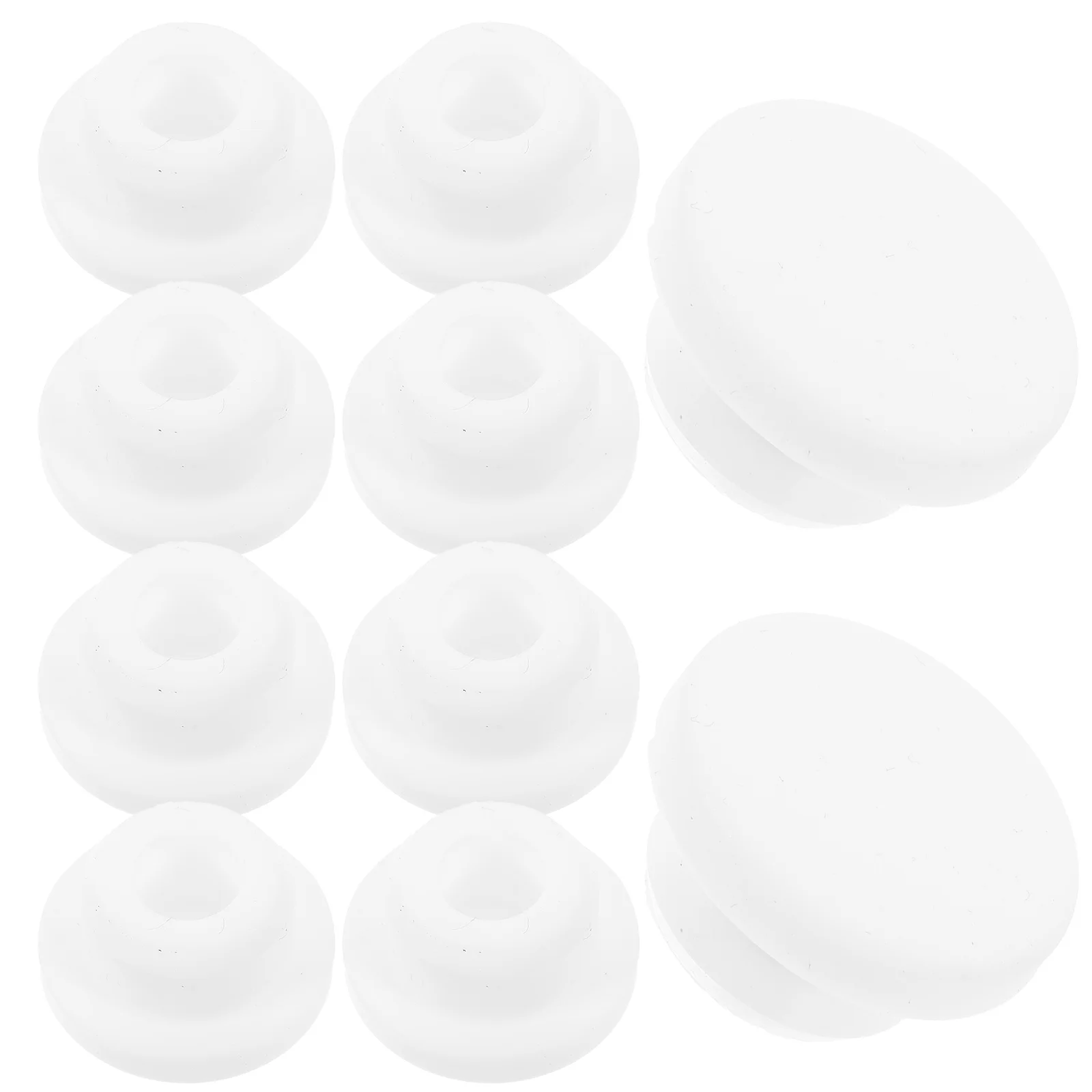 

10 Pcs Washbasin Overflow Sealing Cover Side Hole Plug Bathroom Cabinet Sink Full Water Outlet Round (20mm) 10pcs Drain