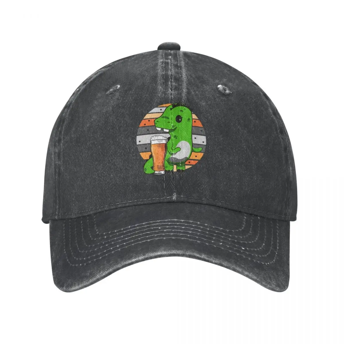 Beer Loving Dinosaur SaurusCap Cowboy Hat streetwear luxury woman cap Men's