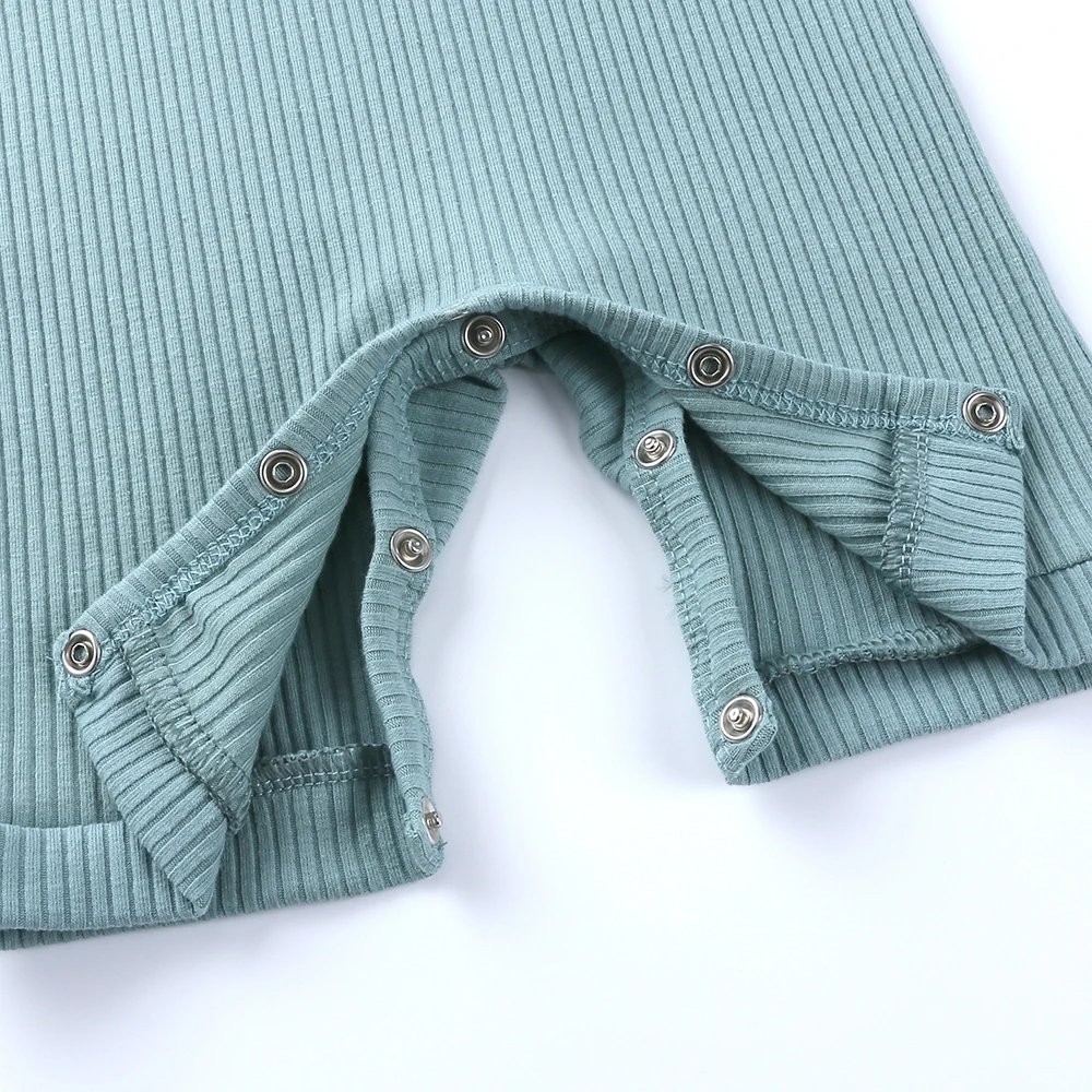 2025 Summer Newborn Baby Rompers Infant Boy Onesie Short Sleeve Soild Cotton Casual Clothes Toddler Girl Jumpsuit Pajamas 0-24M 6