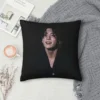 Jungkook Pillowcase Polyester Linen  Creative Zip Decor Bed Cushion Cover 45x45cm 18x18Inch 3