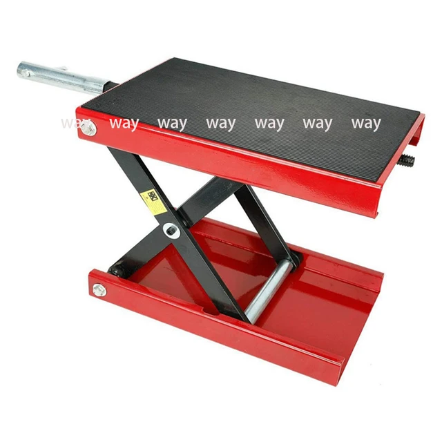 Motorcycle Scissor Lift Jack - 1100 Lb Capacity, Air/Hydraulic, Steel Construction