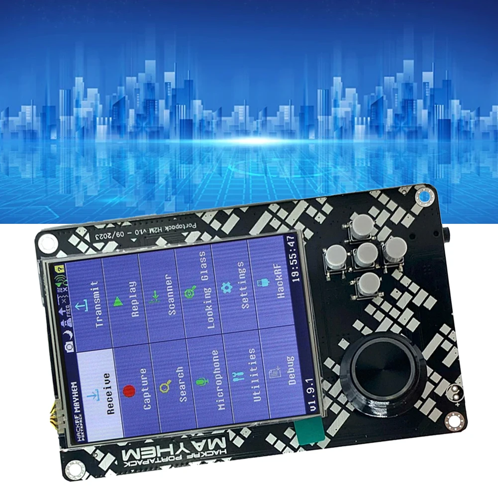 PortaPack H2M Signature Edition Software Defined Radio MAX2839 SDR Radio Receiver 10.00MHZ TCXO Analog GPS Assembled electronic kit for Hackrf