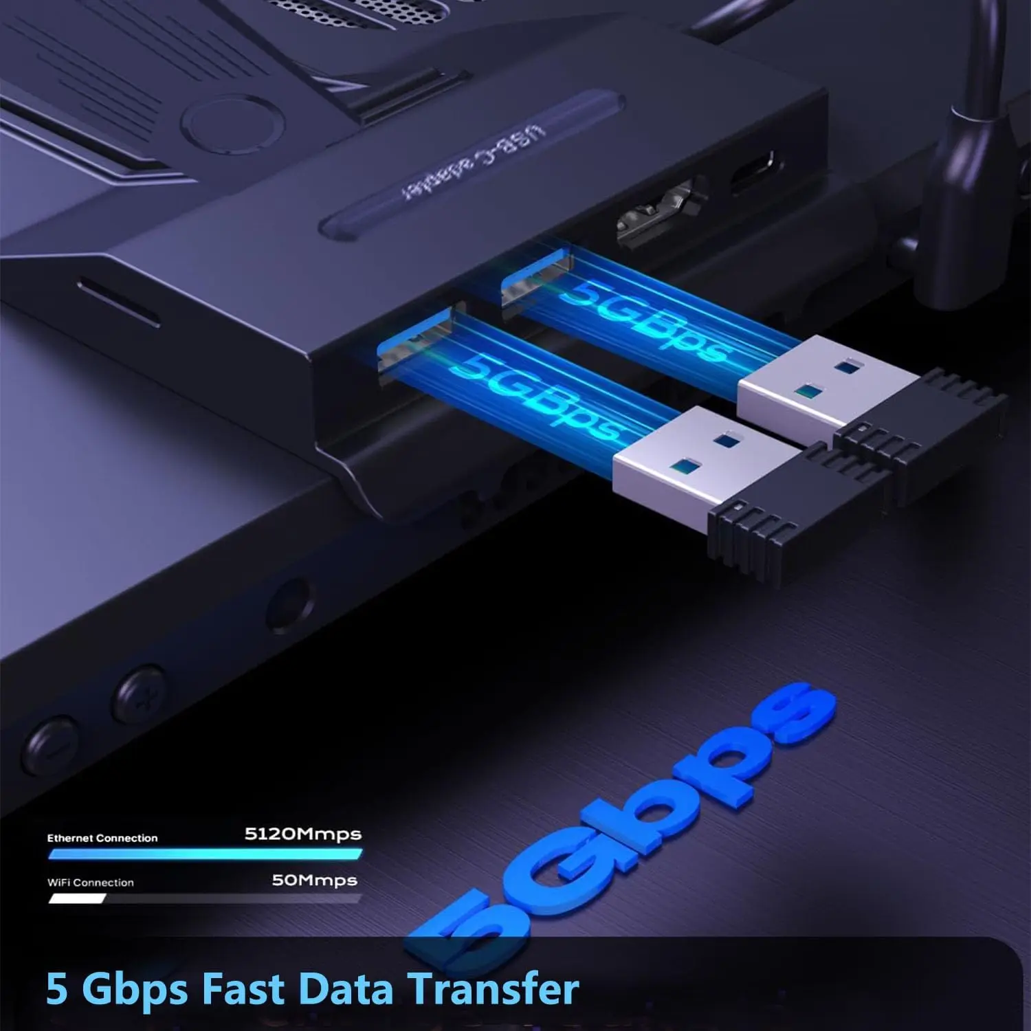 휴대용 스팀 데크 도크 5-in-1 USB C 허브 도킹 스테이션(3*USB A 4K@60H USB C PD 100W 최대 스탠드 베이스 액세서리 포함)
