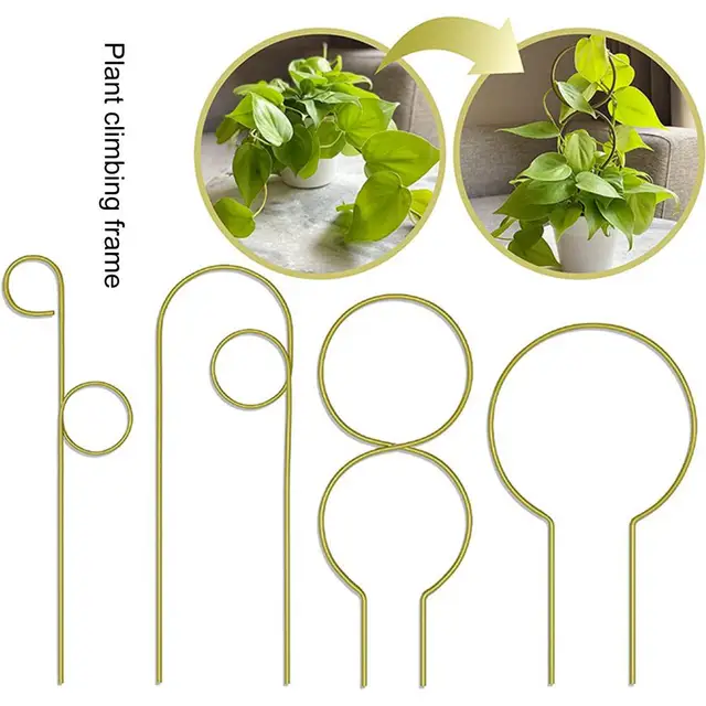 4 db Növényi Hegymászó Állvány Erős, Jó Szellőztető Fémüzem Rácsos Beltéri Kültéri Cserepes Növények Virágtámogató Tartó - Image 2