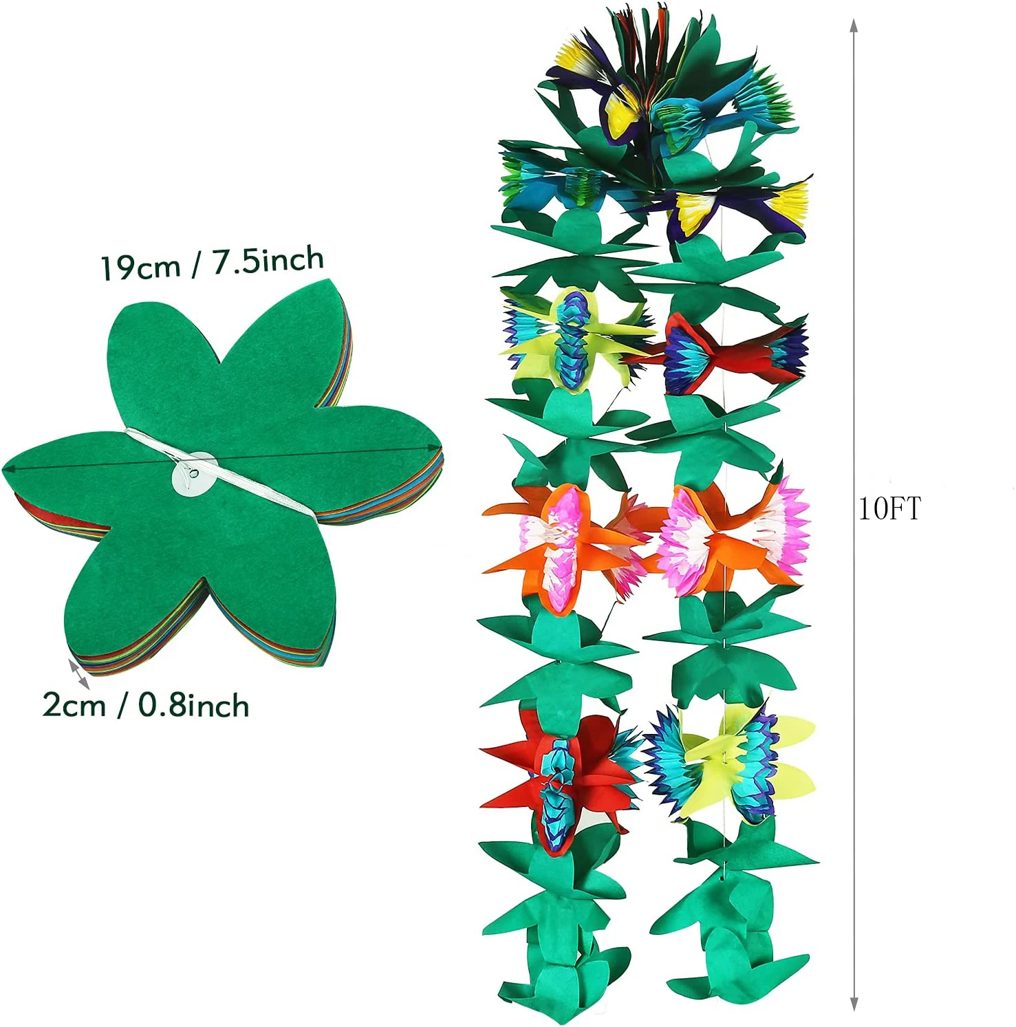 Party Decorations Hawaiian Luau Summer Tiki Bar Tropical 1PCX3M