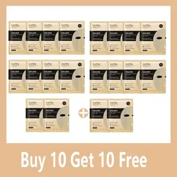 24K Gold Moisturizing Facial Mask Sheets - Deep Hydration & Skin Rejuvenation (20 Pack) (Buy 10 Get 10 Free)