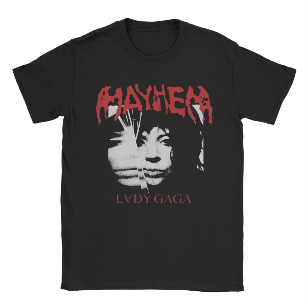 Lady gaga mayhem ball tour 2025 t camisas das mulheres dos homens