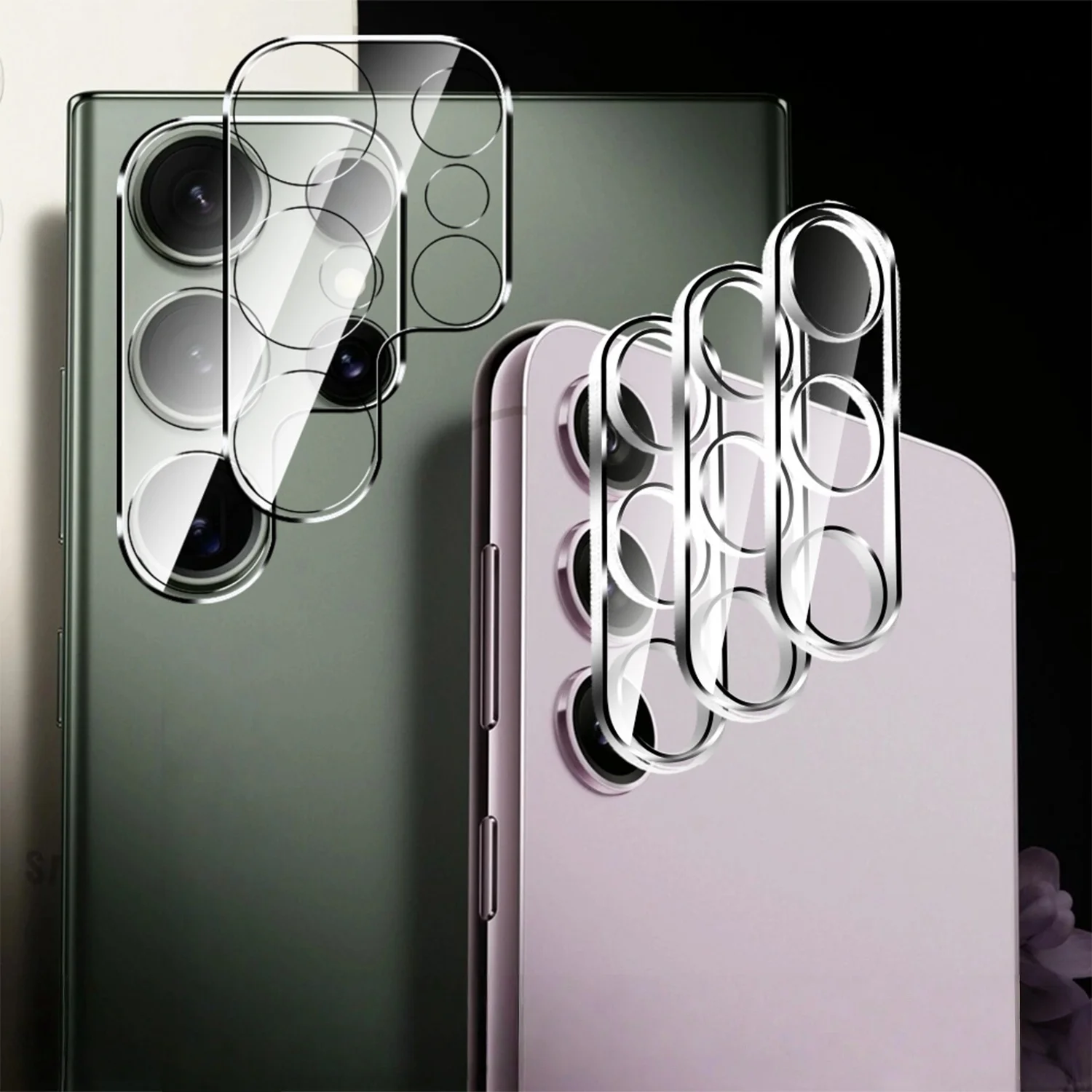 Full-Coverage Camera Lens Protective Tempered Glass - Transparent HD Film