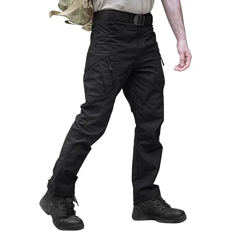 IX9 Hiking Pants Men Combat Tactical Trousers Outdoor Climbing Camping Fishing Multi Pockets Cargo Pants Dorpshipping