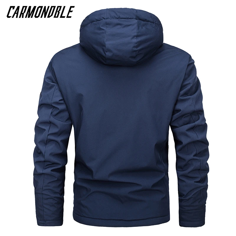 CARMONDBLE 겨울 남성 사이클링 자켓 열 양털 자전거 의류 모토크로스 MTB 자전거 코트 Chaquetas Hombre Invierno Ciclismo